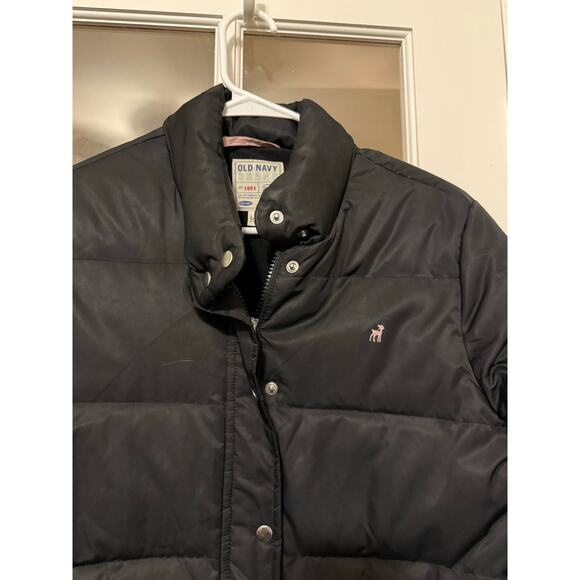 VTG Y2K puffer coat down filled Old Navy size Medium - Picture 2 of 11